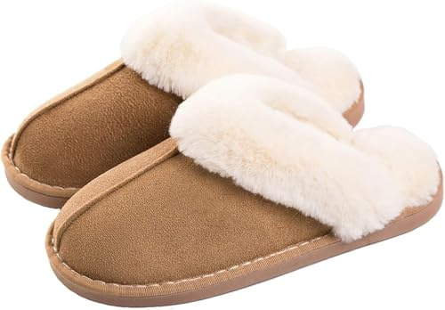 Sisttke Plüsch Hausschuhe warme Winter Damen Herren | Weiches Faux Pelz Futter,flauschig Slippers,Rutschfeste Pantoffeln,memory foam,Indoor & Outdoor nutzbar,super Qualität