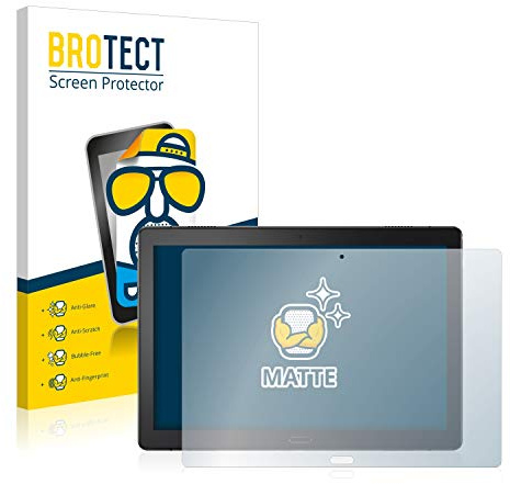 BROTECT Entspiegelungs-Schutzfolie für Lenovo Tab P10 (10,1) (2 Stück) Matte Displayschutz-Folie, Anti-Reflex, Anti-Fingerprint