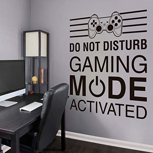 EXQART Wall Sticker Cool Modern Room Boy Bedroom Decor Vinyl Wall Sticker Video Style Wall Decal Gaming Room Boy Bedroom Wallpaper