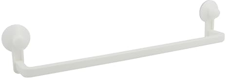 MSV Porte Serviettes Mural à ventouses en PVC Blanc