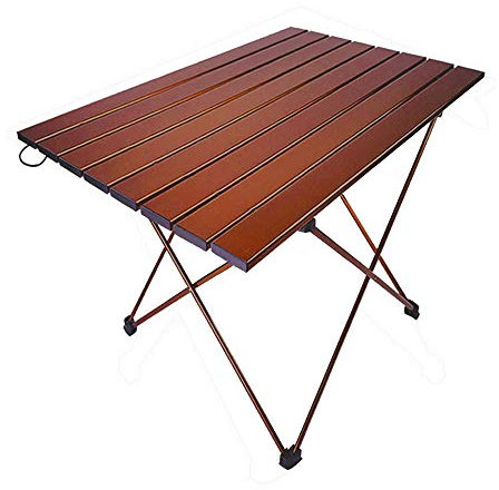 Ultraleichte Camping-Tische Aluminium Klapp Beistelltisch Ideal für Picknick, Strand, Boot, Grill, Nützlich Zum Essen und Kochen mit Brenner,M
