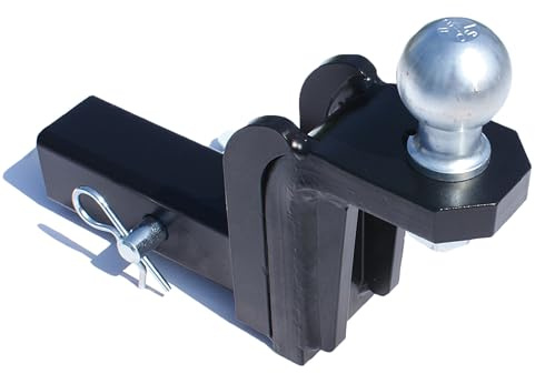 XIMPLIO AHK-Einschub US-Adapter für US-Fahrzeuge Vierkantrohraufnahme (Receiver) 2 Zoll - 51x51mm (Höhe +171 mm)