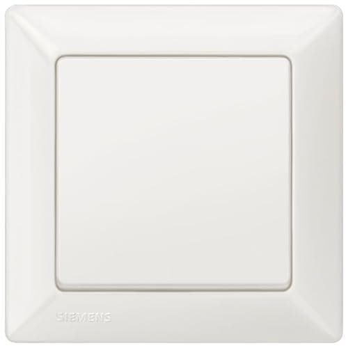 SIEMENS - Siemens 5TA2156, 5TG6201, 5TG2551-0 - Juego completo de interruptores de luz, interruptor de luz, basculante y marco de 1 posición, color blanco titanio