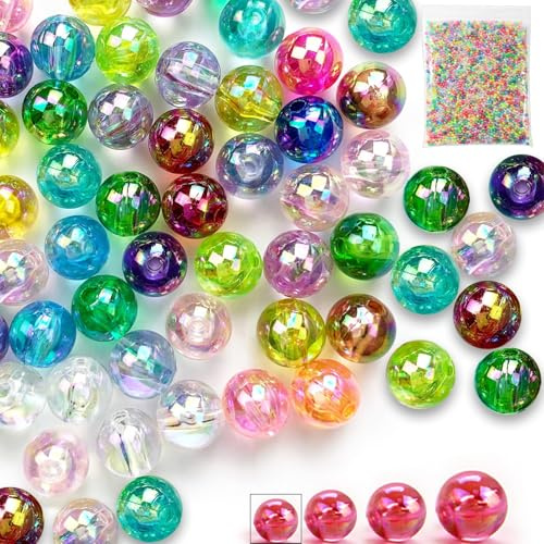 Mbsomnus 5300 Stück Perlen zum Auffädeln 4mm Bastelperlen Bunte mit Loch Perlen Armbänder Selber Machen Acrylperlen für Schmuckherstellung DIY Halsketten Kleidung Basteln Kinder Erwachsene (15 Farben)