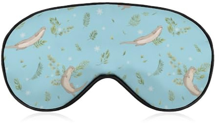 Niedliche Tier-Otter, schwimmen unter Wasser, Schlafmaske für Männer, Frauen, Teenager, Kinder, Nachtschlaf, Augenschatten, Abdeckung, Komfort für Reisen, Yoga, Nickerchen