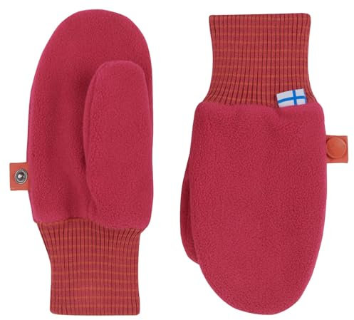 Finkid Fleece Fäustlinge Pupujussi raspberry/fox XS