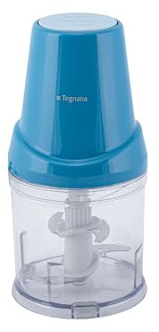 Tognana Iridea, Tritatutto Elettrico 4 lame 0,5 L e 1 velocità, Plastica-Acciaio Inox, Carta da zucchero
