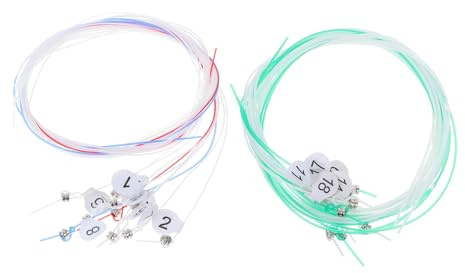 Leiersaitensatz aus Nylon, 19 Saiten für Spieler und Lernende | Ersatzsaiten für Leier und Kleine Harfe, 1 Satz mit Gleichmäßiger Klangqualität und Reicher Obertönung