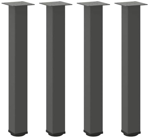 vidaXL Konsolentischbeine 4 STK. Anthrazit 72-74 cm Stahl