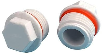 QMIQXIWS 1/2 Inch Male Thread PVC Pipe Screw Fitting Tube End Caps Plumbing Accessories Diameter 20MM