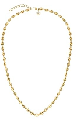 Rosefield Coffee Bean Necklace for Women – Gold Chain - Stainless Steel – Modern Ladies Necklace – Womens Jewellery – Elegant Everyday Luxury