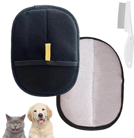 XRCHAA 2 PCS Pet Hair Removal Gloves