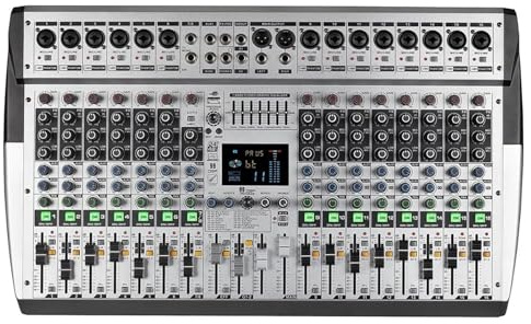 DJ Controller, 8/12/16 Channel 99 DSP Digital Console Professional Sound Mixer Powered Mixing Console Power Soundcraft With Bluetooth USB(16channel)