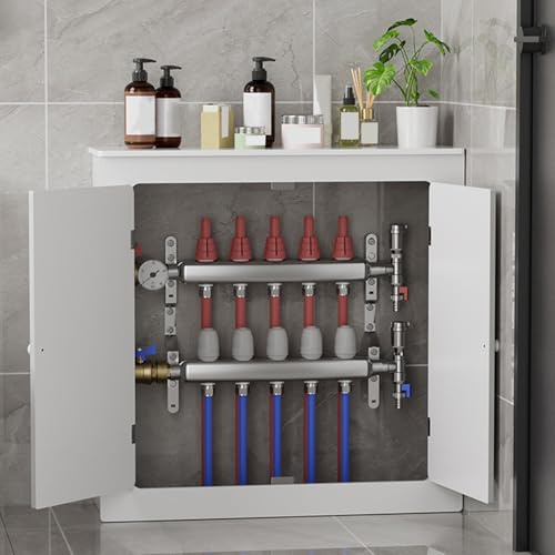 Copritermosifone per la Casa, Copri Termosifone Moderno con 2 Ante per Nascondere I Tubi Ingombri, Copri Radiatore per Casa, Ufficio, Corridoio Della Camera da Letto(50 * 70 * 15cm/20 * 28 * 6in)