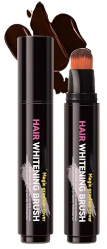 Hair Root Touch Up Pen,Coffee Brown Instant Grey Coverage for Roots,Thick Fiber Root Touch Up,Root Colour Touch Up, Beard Dye Dark Brown, Temporary Dye - Portable Design -Coffee Brown