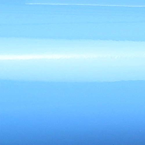TipTopCarbon Möbelfolie selbstklebend Glanz Vinyl - langlebige Möbel Klebefolie Licht-Blau 5m x 62cm - Klebefolie Küche - selbstklebende Folie Möbel - moderne Schrankfolie versch. Größen