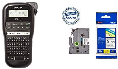 Brother PT-H110 Label Printer with TZe-221 Labelling Tape Cassette