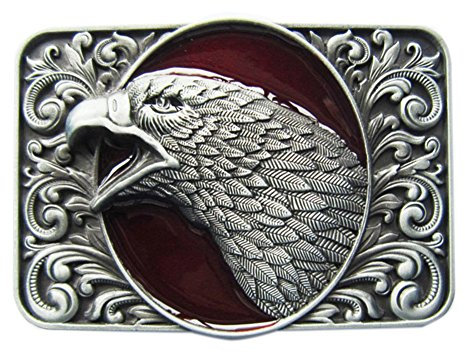 Urban Backwoods Eagle Head VI Gürtelschnalle für Wechselgürtel Buckle