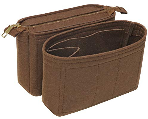 Soyizom Filztasche Organize Insert Bag in Tasche für Einkaufstasche Mit 2 Packungen Fit in Neonoe und andere Bucket Bags-Kaffee