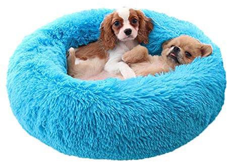 Monba Premium Orthopädisches Haustierbett für große und extra große Hunde,Donut Hundebett Weiches Plüsch Rundes Hundesofa mit Wasserfeste Unterseite,Hundekörbchen waschbar