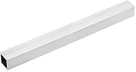 sourcing map Alu Vierkantrohr 25x25mm Alu Rechteckrohr Aluminium Profil Rohre 1mm Wandstärke Alurohr Quadratrohr Aluminium Gerade Rohr 300mm Länge 6063 Aluminiumrohre Aluprofil Rohr