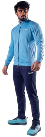 hummel Promo Poly Suit Trainingsanzug Herren - Tracksuit, Sportanzug & Freizeitanzug - 2-Teiliger Jogginganzug mit Jogginghose & Trainingsjacke - aus 100% Polyester mit Glatter Oberfläche