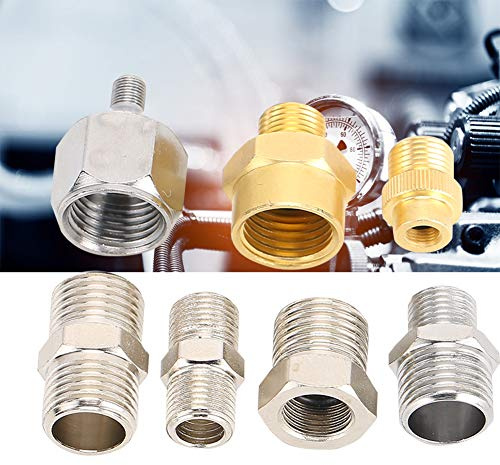 Worii Professionell luftkompressoradapter, Airbrush-adaptersats Airbrush-slangadapter, 1/8 tum 1/4 tum BSP för reparation av Airbrush-slangar