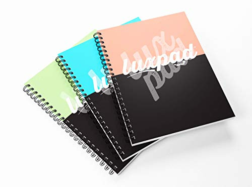 Silvine Luxpad Fashion Notizbuch, A4+, 5 mm Punktraster, 200 Seiten, gemischt, 3 Stück