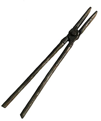 Tenaza de Forja Pinzas de Herrero Pinzas de Herrero de Punta Plana Yunque Tornillo de Banco para Forja Del Yunque Del Herrero Tenaza de Forja 37cm 680g