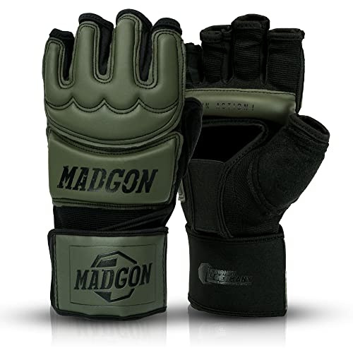 MADGON MMA Handschuhe Profi - professionelle Qualität - hochwertige Konstruktion - Boxen, Training, Sandsack, Boxsack, Freefight, Grappling, Kampfsport - Boxhandschuhe