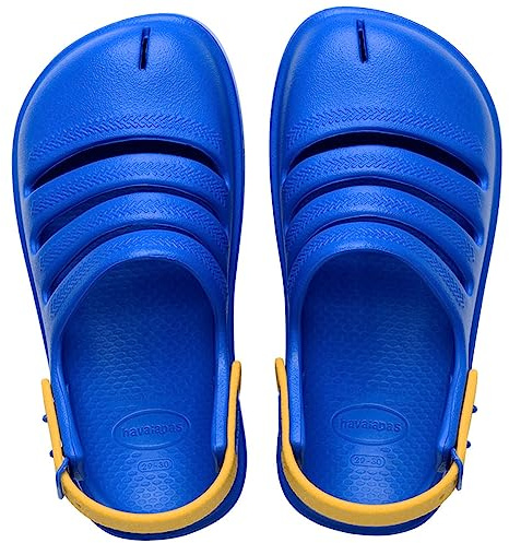 Havaianas HAV. Kids Clog, Unisex Flip Flops, Star Blue Yellow Gold, 33 EU