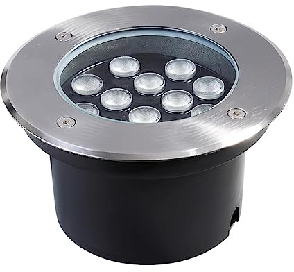 VSHENG LED Lámpara Empotrable En El Suelo LED Luz Subterránea Impermeable IP66 Baja Tensión Foco Empotrable Al Aire Libre para Jardín Camino Patio Cubierta Terraza Iluminación del Paisaje, DC12/24V (