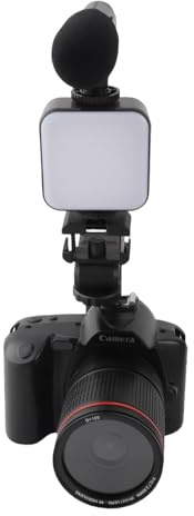 4K 64MP HD Nachtsicht-Digitalkamera mit 3-Zoll-IPS-Farbdisplay und WLAN, 16-fachem Digitalzoom, 120-Grad-Weitwinkel und Fülllicht für Vlogging