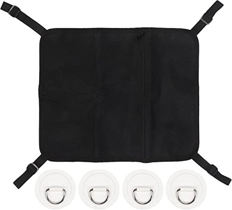 OUKENS Paddleboard-Netztasche, Paddle-Board-Deck-Tasche, Kajak-Paddel-Surf-Deck-Tasche Mit 4 Aufklebern, Paddleboard-Deck-Tasche, Netz-Aufbewahrungstasche, Sup-Zubehör