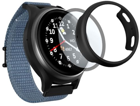 ANIO Protector Case 6 Kinderuhr, Schutzhülle & Schutzfolie, Schwarz