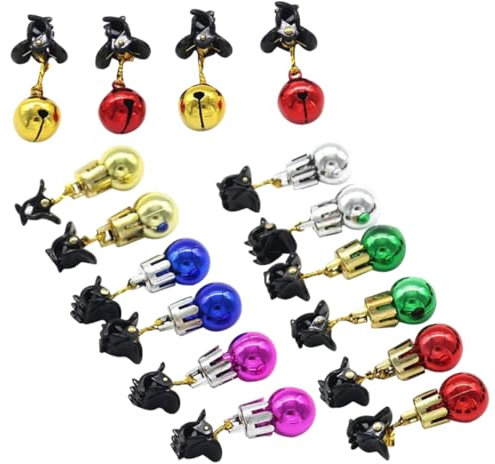 FUNOMOCYA Bartformer Christbaumschmuck 16er-Pack Bartglocken-Clip Stilvolle Bart-Ornamente Für Haar- Und Baumdekoration