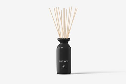 BOHORIA® Premium rumsdoft Oud Satin doftpinnar luftrenare diffuser (100 ml, Oud Satin)