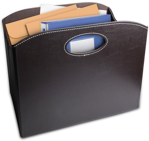 Behogan 35 x 19 x 27 cm Zeitungsständer, Zeitschriftensammler mit Griff, Zeitungshalter, Zusammenklappbarer Zeitschriftenkorb, Zeitschriftenständer für Büro, Zuhause und Wohnzimmer