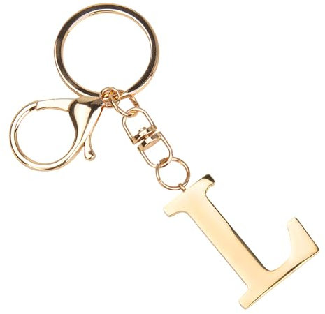 Duronge Schlüsselanhänger Buchstabe, Gold (J), Geeignet für Mädchen und Frauen, Personalisierbar, Klassisch, Jubiläumsgeschenke, Geburtstagsgeschenke, Weihnachtsgeschenke