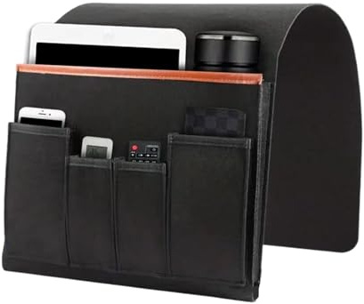 Cad-dy Para Sillón - Organizador De Sillón | Organizador Para Sofás | Soporte Para Mando a Distancia De Sofá | Organizador De Mesita De Noche Antideslizante | Bolsa De Almacenamiento Multifuncional