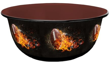 Gedalabels Müslischale American Football Fireball Emaille-Optik 600ml