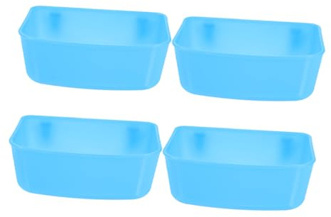 Toyvian 4pezzi Ciotola per Acqua degli Uccelli Ciotola per Cibo degli Uccelli in Plastica Riutilizzabile