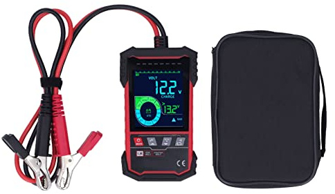 Testeur de Charge CCA, Analyseur de Batterie de Voiture 12 V/24 V pour Camion et Bateau avec écran 3,2 Pouces, Test de L'état de la Batterie et Conseils Professionnels pour le