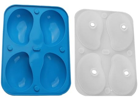 Molde De Mousse De Silicona,Moldes Para Dulces En Forma 3D De Mango | Molde para Hornear de 4 Cavidades Desmontable para Pudín de Chocolate y Gelatina para Reposteros Caseros