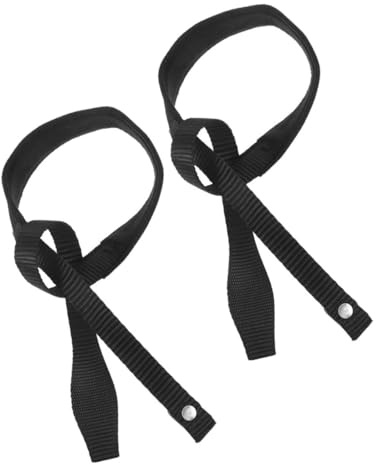 TOYANDONA 2pièces Sangles De Poignet pour Bâton De Randonnée Sangle Réglable Nylon Dragonne pour Bâton De Marche Lot de Noir Support Et Stabilité Renforcés pour Activités Plein Air