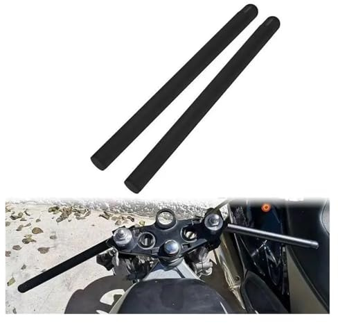 1 Pair Motorcycle CNC Aluminium Universal 22MM Vortex Clip On Ons Clipon Replacement Handle Bar Handlebars Tube(Ivory)