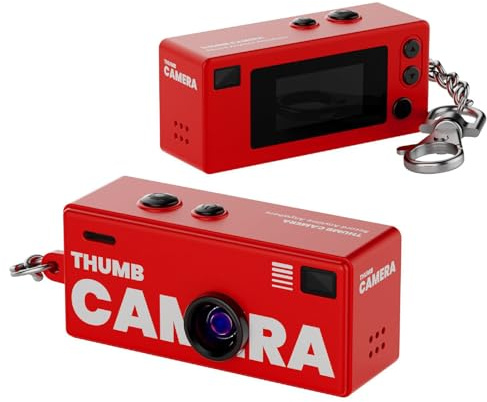 G6 Thumb Camera | Mini Keychain Digital Camera | 1080P HD Video Recorder With 0.96 LCD | 130° Wide Angle Pocket Cameras | Portable Wearable Vlog Cameras For Teens Adults