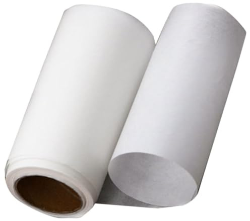 Hoement Rouleau de Papier Sulfurisé Blanc pour Pâtisserie, Antiadhésif et Résistant, pour Moules à Gâteaux, Maintient la Forme et Facilite le Démoulage