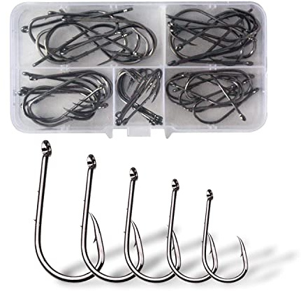 Dingbear 50PCS Carpa Anzuelo anzuelos de Pesca