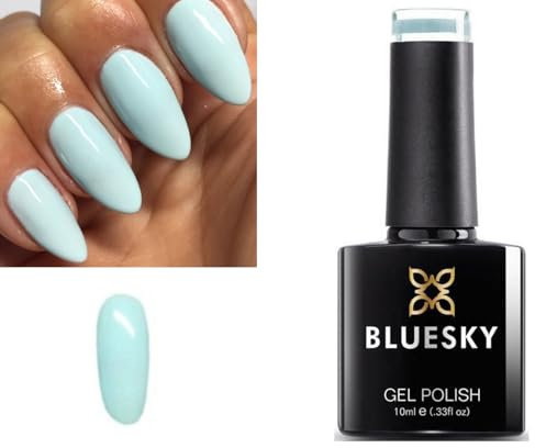 Bluesky Nail Gel Polish Light Blue/Green Duck Egg Color BP02 UV LED Soak Off 10ml